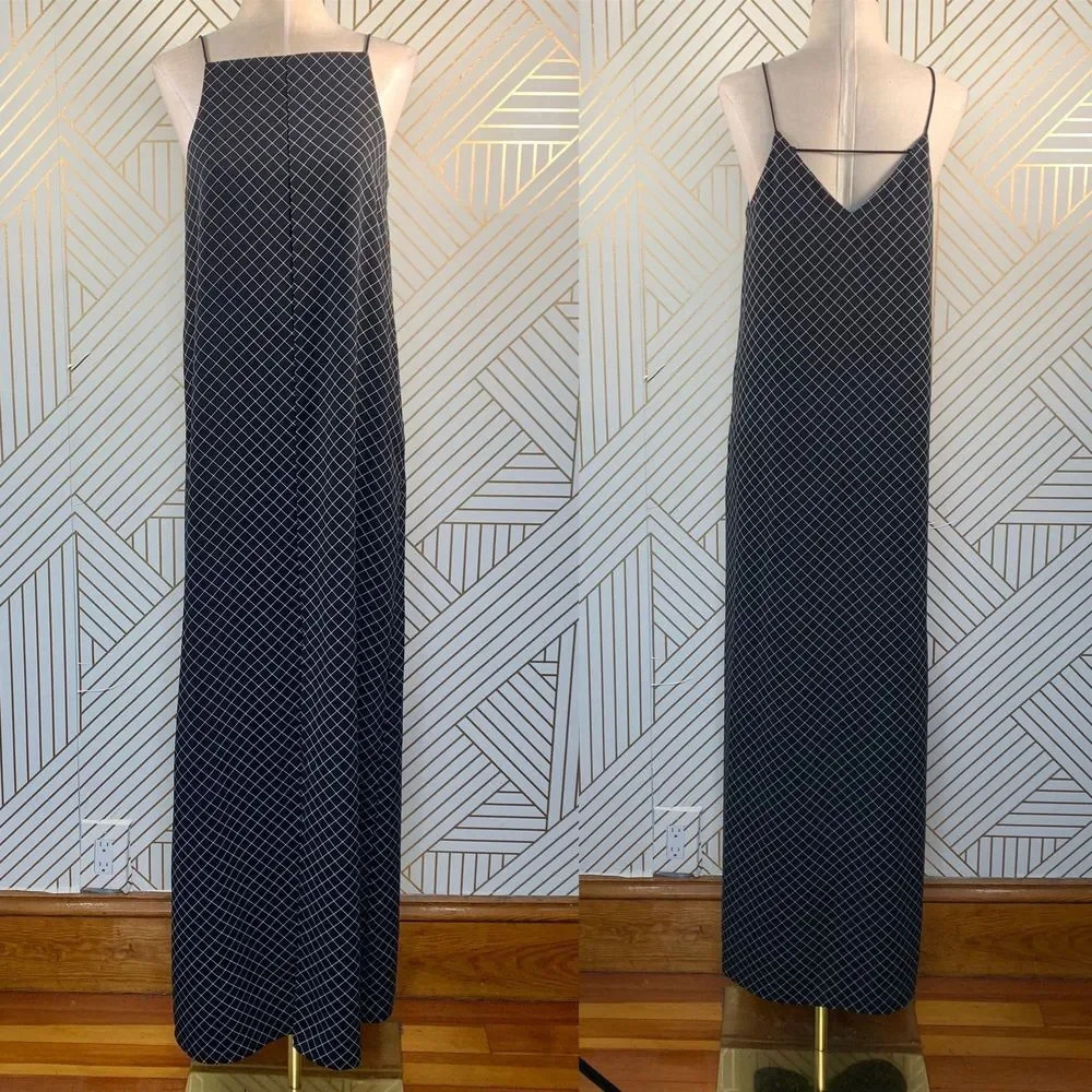 Keepsake the Label Black Windowpane Maxi Dress